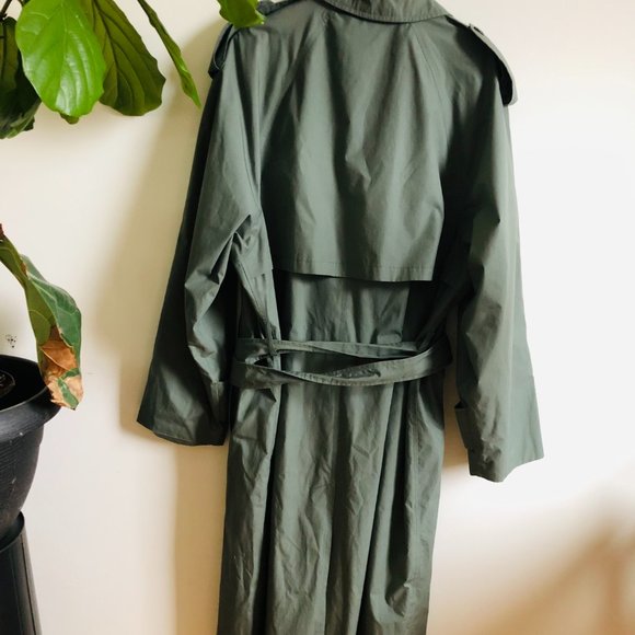 Vintage London Fog Water Repellent Trench Rain Coat - Picture 9 of 16